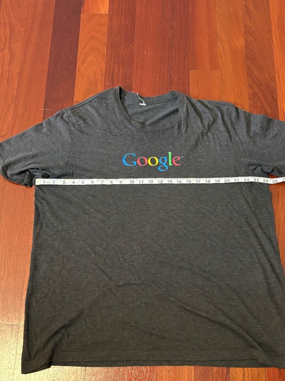The "O.G." Tech Staple: Classic Heather Grey Google Logo Tee - Unisex - Picture 4 of 6